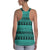 Polynesian Tattoo Tribal Turquoise Hawaii Women's Racerback Tank Top - Polynesian Pride