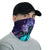 Hawaiian Bandana - Turtle Hibiscus Galaxy Violet Neck Gaiter - Polynesian Pride