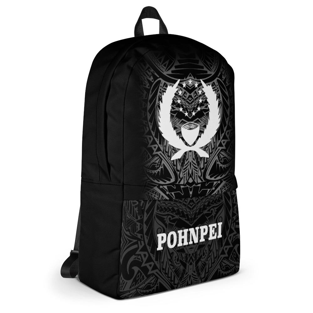 Pohnpei Micronesia Backpack - White Tribal Pattern - Polynesian Pride