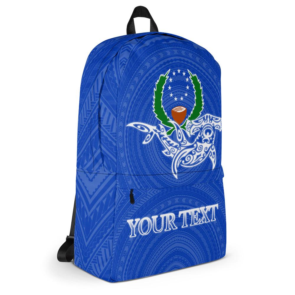 Pohnpei Backpack - Custom Shark With Coat Of Arms - Polynesian Pride
