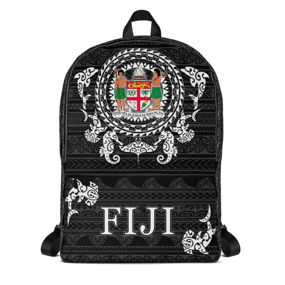 Fiji Backpack - Ocean Animals Black - Polynesian Pride