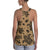 Polynesian Turtle Palm And Sea Pebbles Gold Hawaii Women's Racerback Tank Top - Polynesian Pride