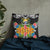 Nauru Pillow - Coat Of Arms With Tropical Flowers - Polynesian Pride