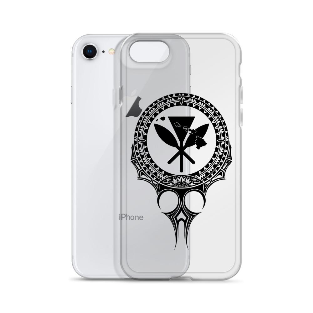 Kanaka Maoli Iphone Case The Eyes Black AH iPhone 7/8 Phone Case Black - Polynesian Pride