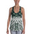 Hawaii Summer Palm Tree Polynesian Kanaka Women's Racerback Tank Green - Polynesian Pride