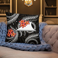 Tokelau Polynesian Pillow - White Plumeria - Polynesian Pride