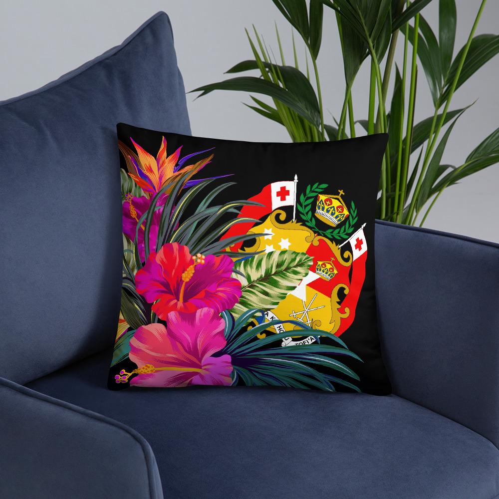 Tonga Polynesian Basic Pillow - Tropical Bouquet - Polynesian Pride