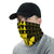 Hawaii Kanaka Map Kakau Neck Gaiter - Yellow - Polynesian Pride