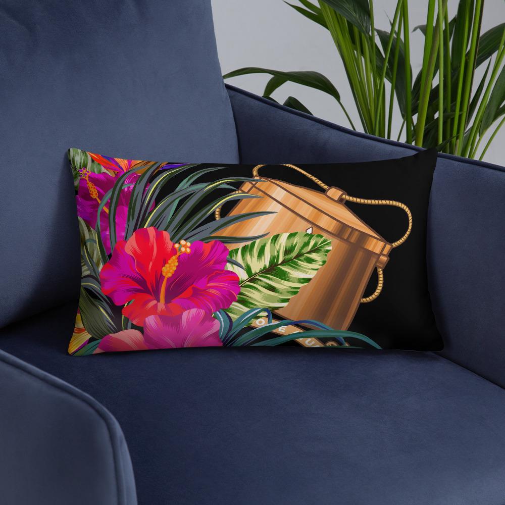 Tokelau Polynesian Basic Pillow - Tropical Bouquet - Polynesian Pride