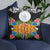 Palau Pillow - Coat Of Arms With Tropical Flowers - Polynesian Pride