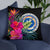 Northern Mariana Islands Polynesian Basic Pillow - Tropical Bouquet - Polynesian Pride