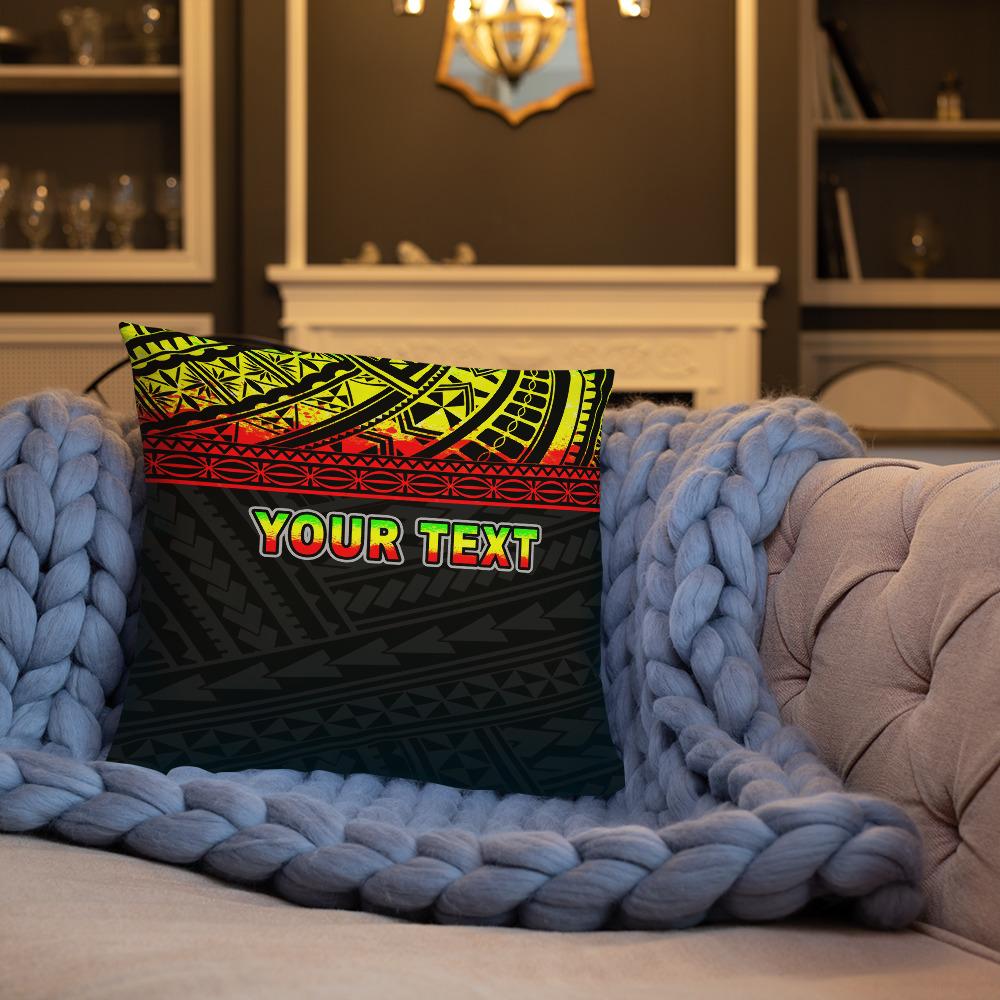 Poly Custom Personalised Basic Pillow - Polynesian Reggae Version - Polynesian Pride