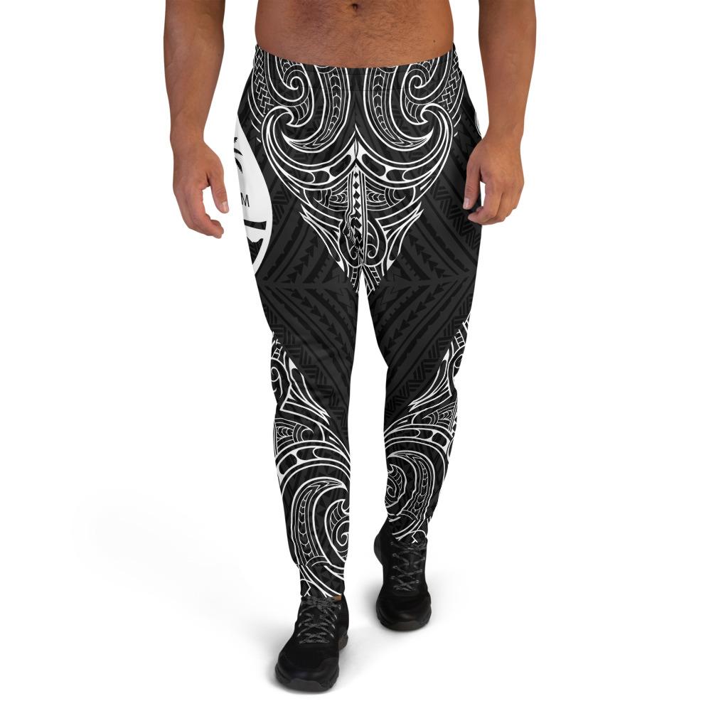 Guam Sweatpant - Polynesian Patterns White Color Unisex White - Black - Polynesian Pride