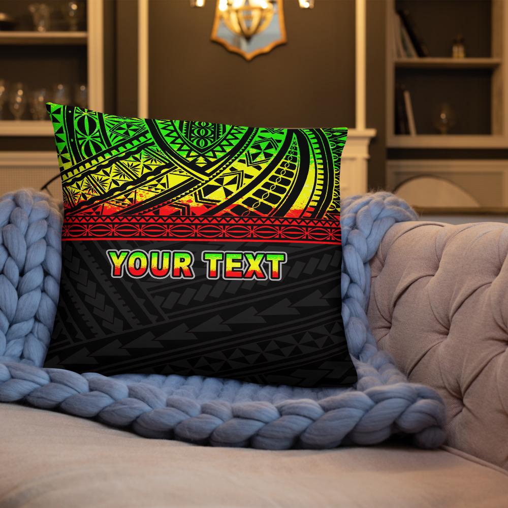 Poly Custom Personalised Basic Pillow - Polynesian Reggae Version - Polynesian Pride