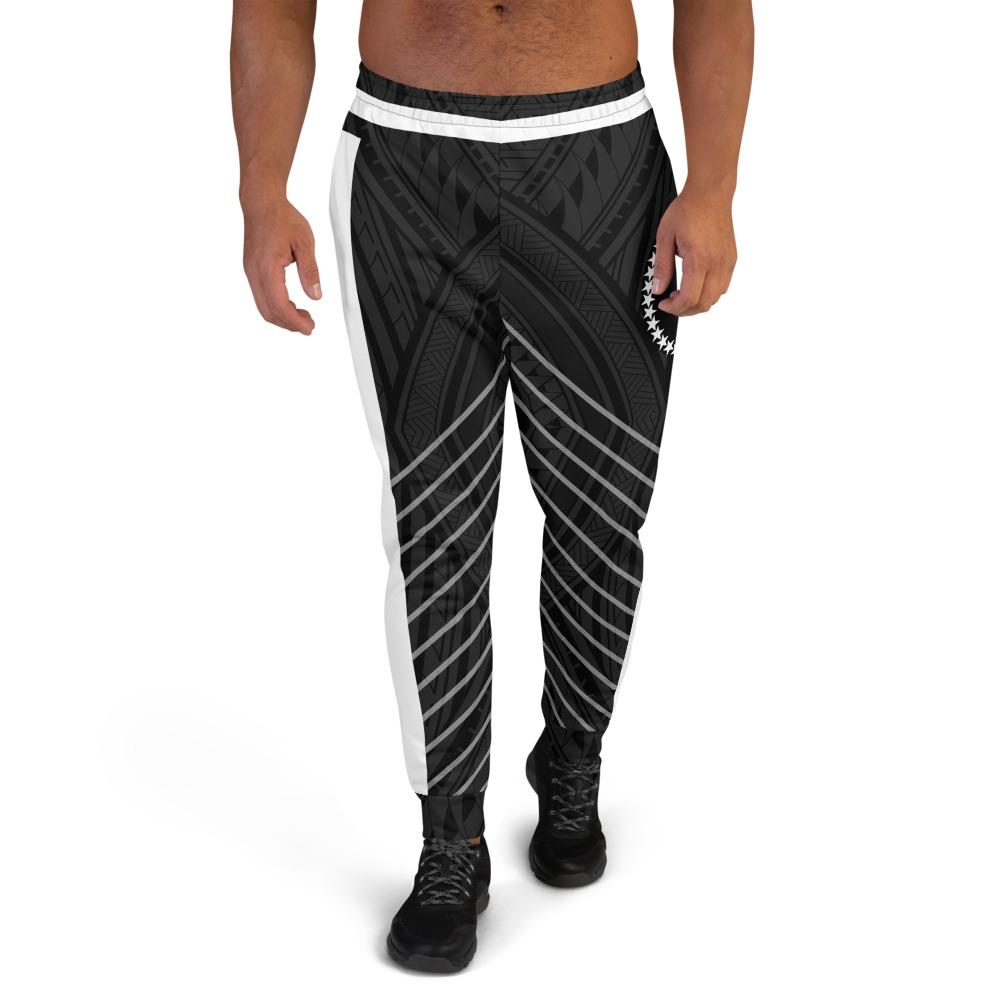 Chuuk Custom Sweatpant - Line Style Polynesian Patterns Unisex Black - Polynesian Pride