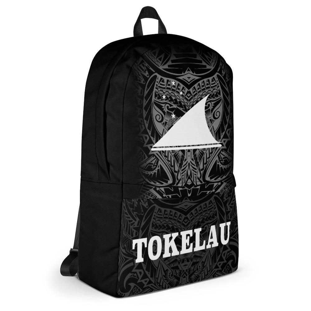 Tokelau Polynesian Backpack - White Tribal Pattern - Polynesian Pride