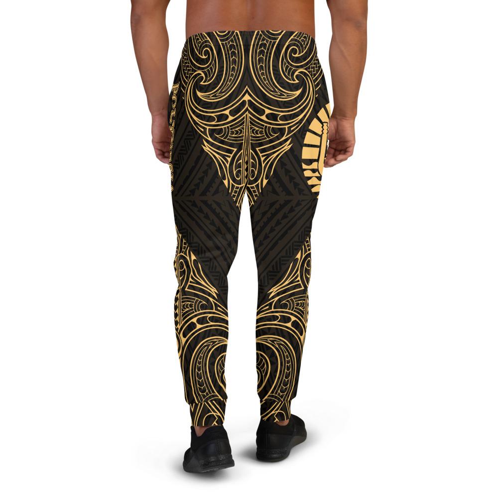 French Polynesia Sweatpant - Polynesian Patterns Gold Color - Polynesian Pride