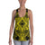 Polynesian Plumeria Mix Yellow Black Hawaii Women's Racerback Tank Top Art - Polynesian Pride