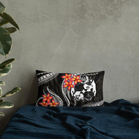 Tonga Polynesian Pillow - White Plumeria - Polynesian Pride