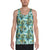 Tropical Palm Trees Blue Hawaii Men's Tank Top AH White - Polynesian Pride