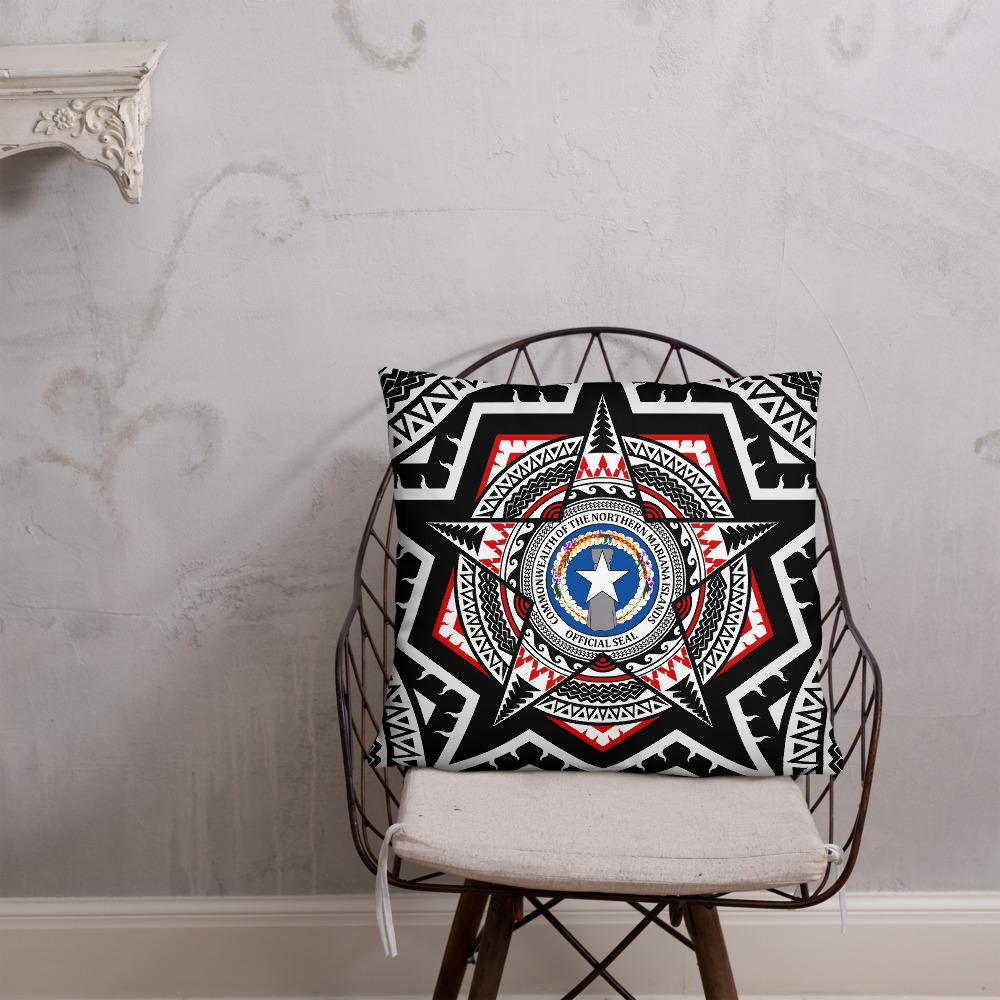 Northern Mariana Islands Pillow - Mandala Star Patterns - Polynesian Pride