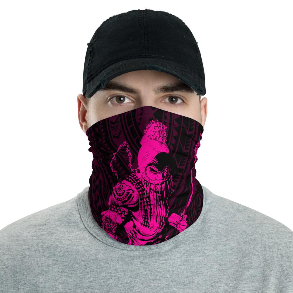 Hawaii Bandana Polynesian Warrior Ikaika Neck Gaiter - Pink Pink One Size - Polynesian Pride