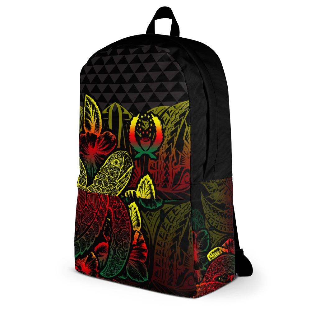 Pohnpei Polynesian Backpack Turtle Hibiscus Reggae - Polynesian Pride