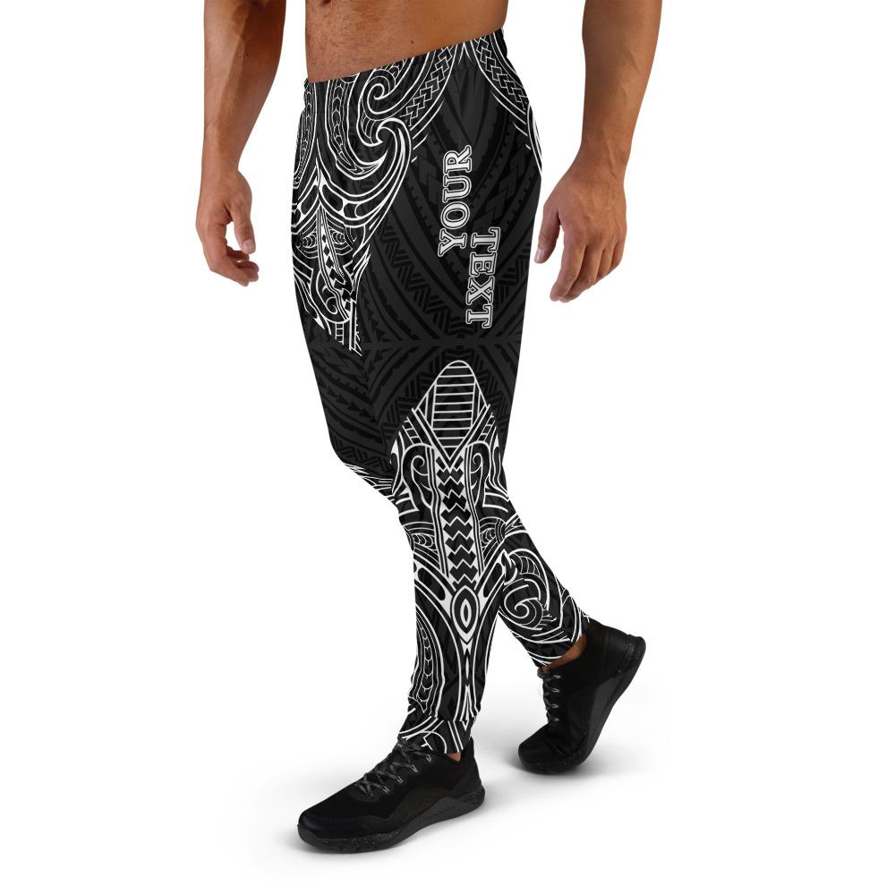 Tonga Custom Sweatpant - Polynesian Patterns White Color - Polynesian Pride