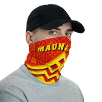 Hawaiian Bandana Mauna Kea Protect Anchor Neck Gaiter - AH - Red - Polynesian Pride