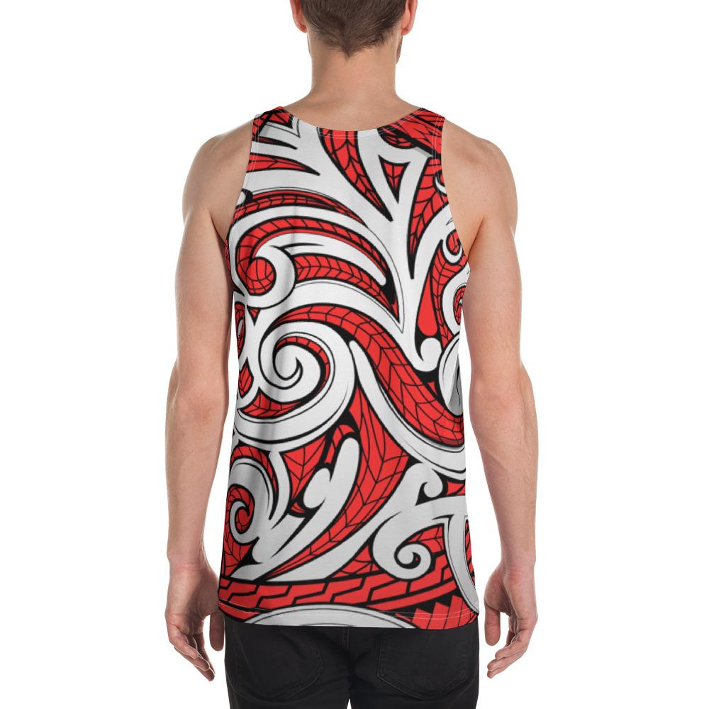 Polynesian Maori Ethnic Ornament Red - Hawaii Men's Tank Top - Polynesian Pride