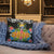 Nauru Pillow - Coat Of Arms With Tropical Flowers - Polynesian Pride