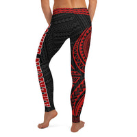 American Samoa 1st Leggings (Red) - Polynesian Pride