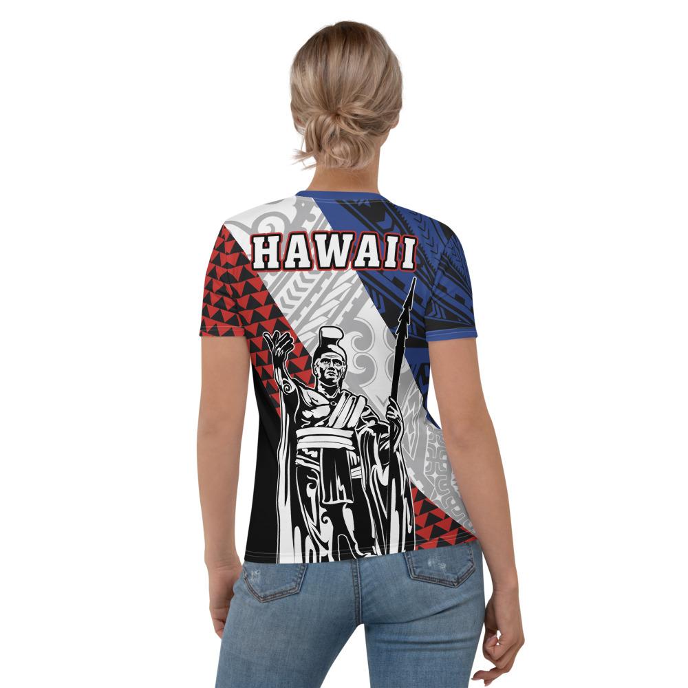 Hawaii Kanaka Cover Kakau Polynesian King Womens T Shirt - Polynesian Pride