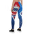 Samoa Leggings - Samoa Flag with Polynesian Patterns - Polynesian Pride