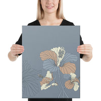 Hibiscus Art Canvas 16x20 Canvas White - Polynesian Pride