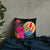 Tahiti Polynesian Basic Pillow - Tropical Bouquet Pillow 18×18 Black - Polynesian Pride