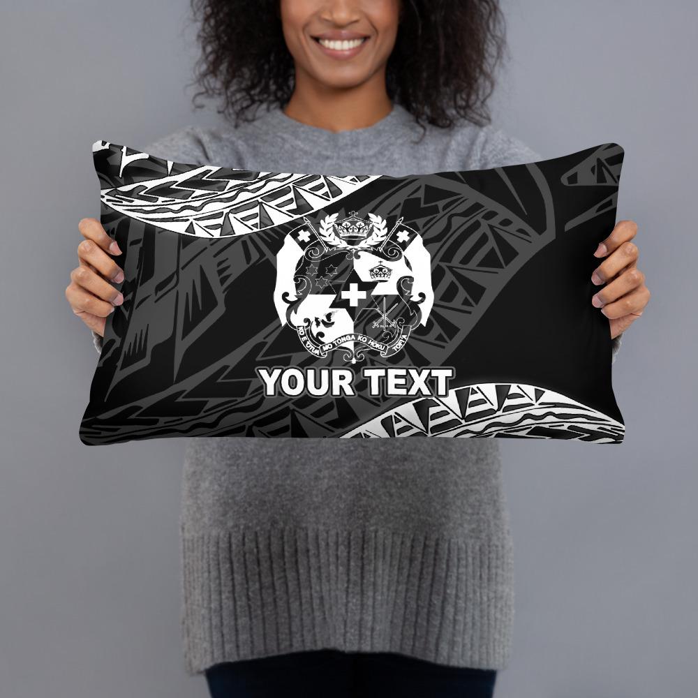 Tonga Custom Personalised Polynesian Pillow - Black Seal - Polynesian Pride