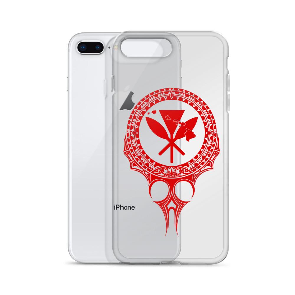 Kanaka Maoli Iphone Case The Eyes Red AH iPhone 7 Plus/8 Plus Phone Case Red - Polynesian Pride