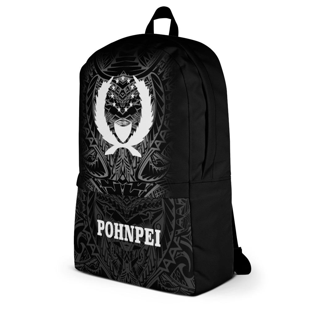Pohnpei Micronesia Backpack - White Tribal Pattern - Polynesian Pride