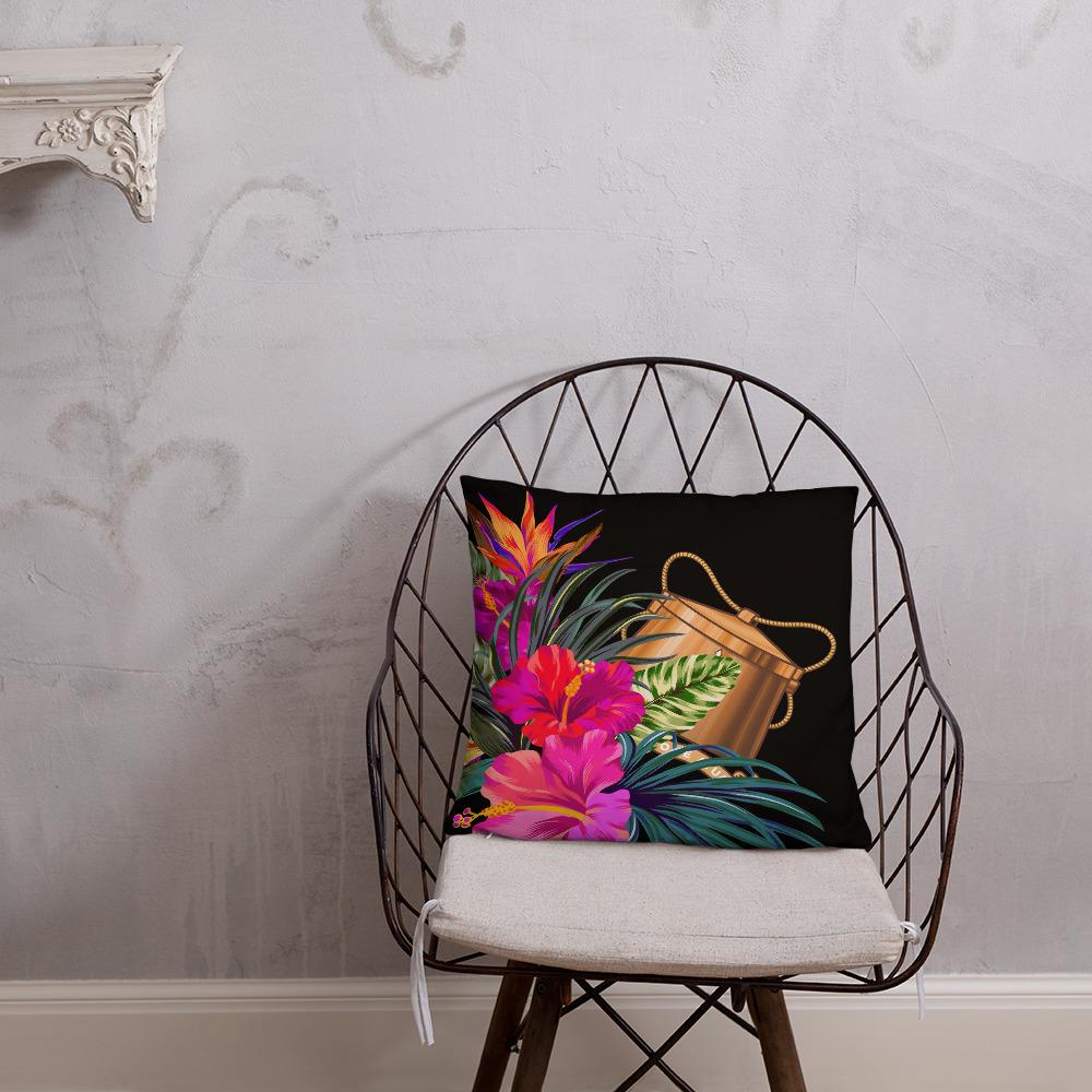 Tokelau Polynesian Basic Pillow - Tropical Bouquet - Polynesian Pride