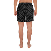 Polynesian Tatau Gray Men's Athletic Long Shorts - Polynesian Pride