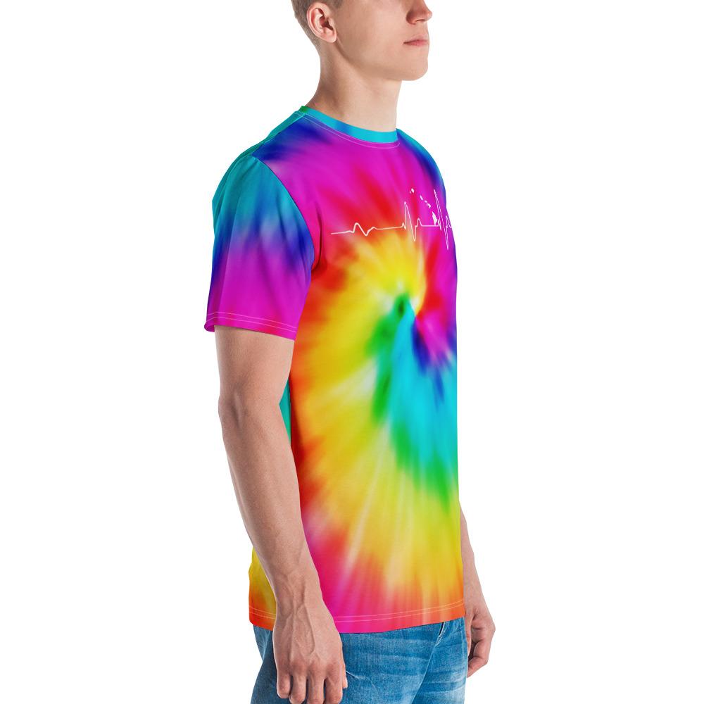 Hawaiian Map Mens T Shirt Tie Dye - Polynesian Pride
