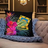 Tuvalu Polynesian Basic Pillow - Tropical Bouquet - Polynesian Pride