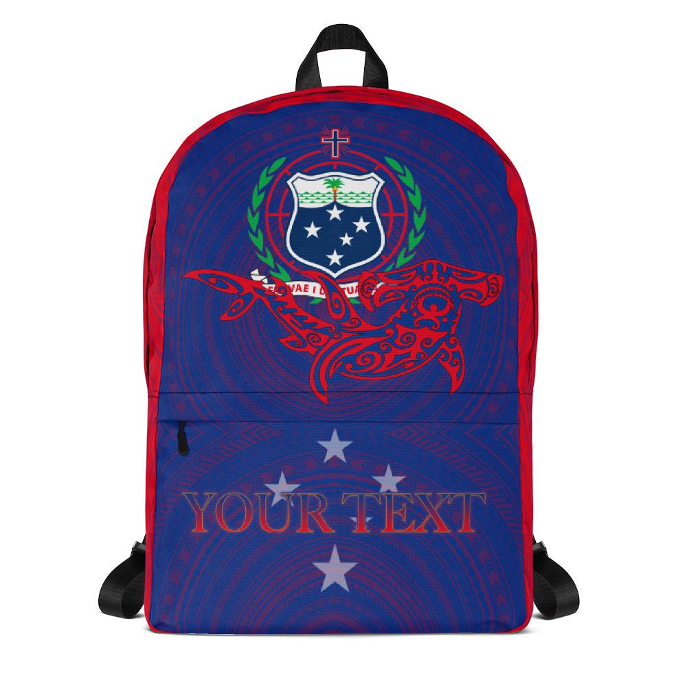 Samoa Backpack - Custom Shark With Coat Of Arms Art - Polynesian Pride