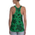 Polynesian Turtle Palm And Sea Pebbles Green Hawaii Women's Racerback Tank Top - Polynesian Pride