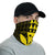 Hawaii Kanaka Map Kakau Neck Gaiter - Yellow - Polynesian Pride