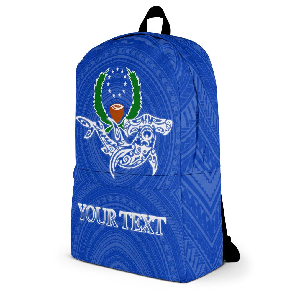 Pohnpei Backpack - Custom Shark With Coat Of Arms - Polynesian Pride