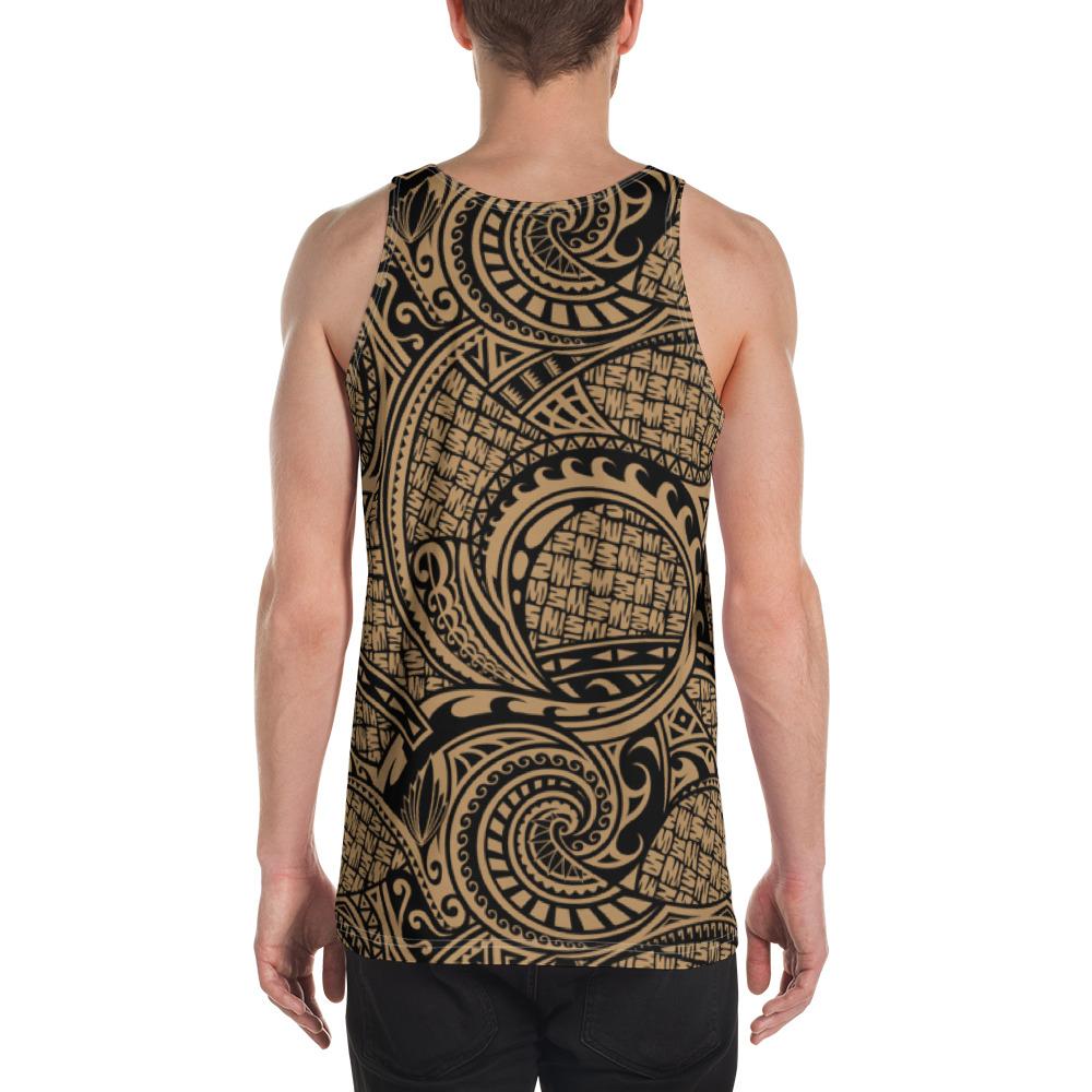 Polynesian Maori Lauhala Gold - Hawaii Men's Tank Top - Polynesian Pride