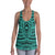 Polynesian Seamless Turquoise Hawaii Women's Racerback Tank Top Art - Polynesian Pride