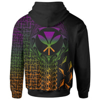 Hawaii Custom Hoodie Kanaka Maoli Rocket Style - Polynesian Pride